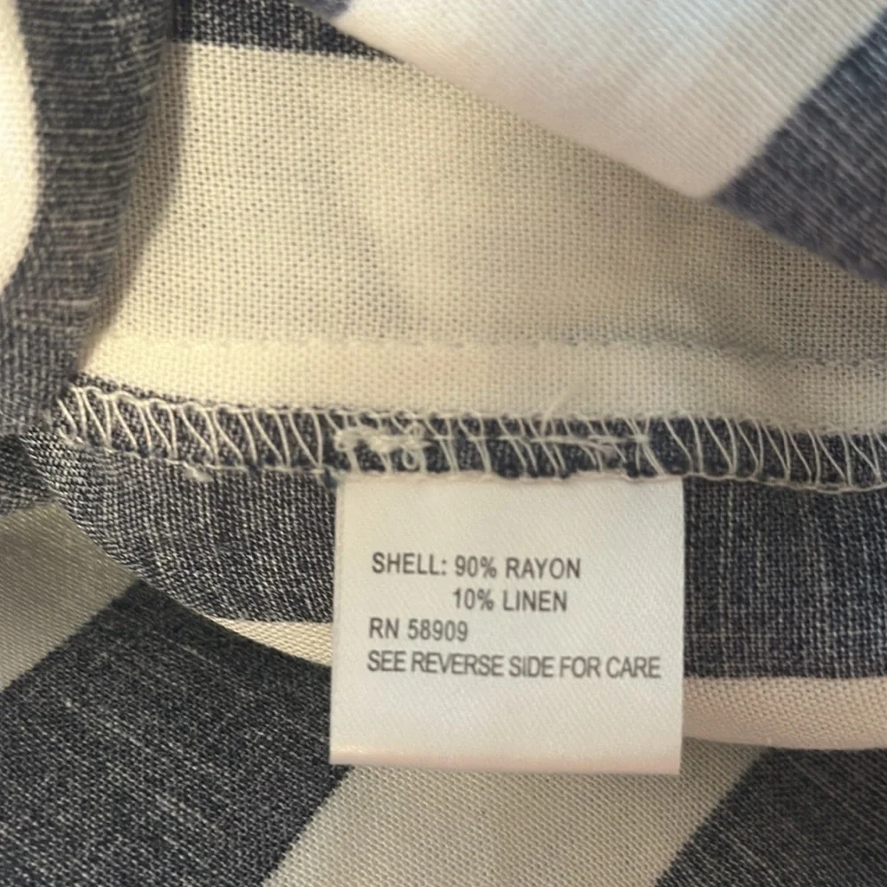 Gianni Bini Women’s Navy & White Striped Sundress Dress Rope Belt Size XS NWT - Picture 10 of 11